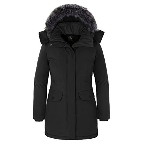 Wantdo wantdo Womens Waterproof Winter Coat Thicken Puffer Coats Rain Jacket - Picture 2 of 12